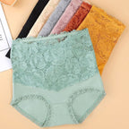 Culotte Haute Gainante Dentelle Florale Sculptante Invisible - Séléné™