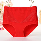 Culotte taille haute en coton – vue de face