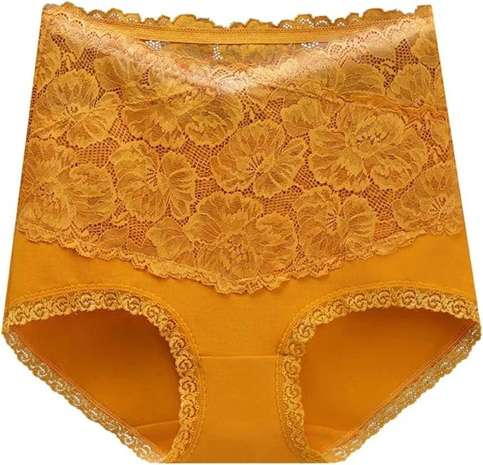 Culotte Haute Gainante Dentelle Florale Sculptante Invisible - Séléné™