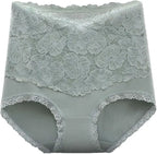 Culotte Haute Gainante Dentelle Florale Sculptante Invisible - Séléné™