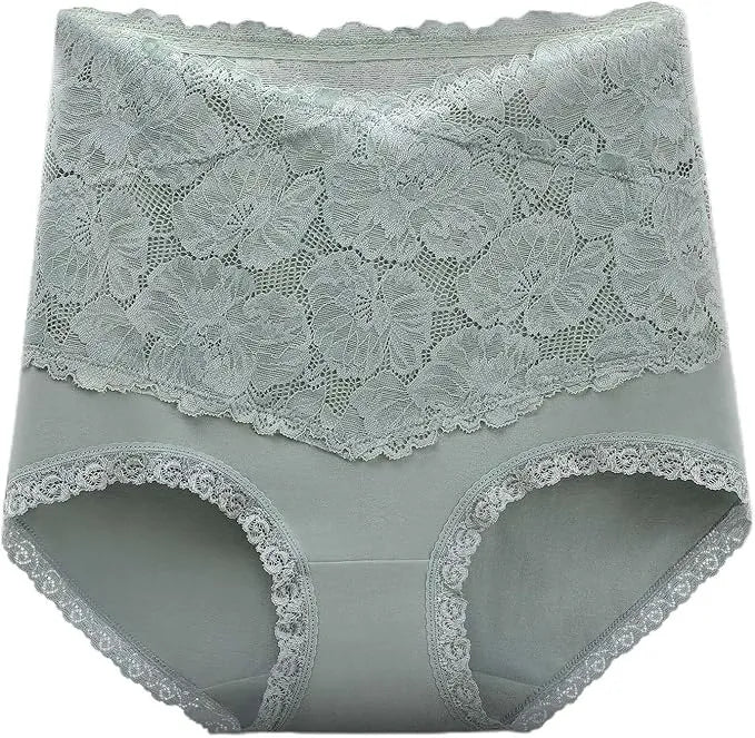 Culotte Haute Gainante Dentelle Florale Sculptante Invisible - Séléné™